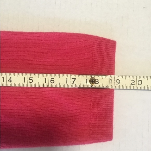 Talbots pure 100%cashmere pink sweater Large - Picture 6 of 9